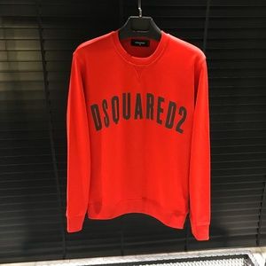 DSQUARED2 Red Sweater Crewneck Cotton